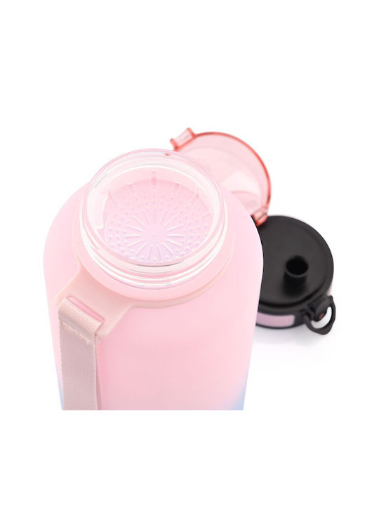 Meteor Meteor Water Bottle with Mouthpiece and Filter 1500ml Pink