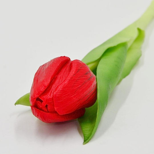 Saska Garden Red Tulip 31cm Lifelike Spring Decoration
