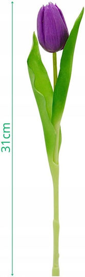 Purple Tulip 31cm Life-like Spring Decoration Violet
