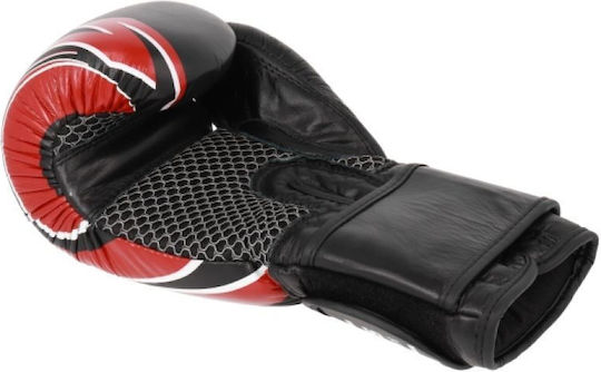 Sport Masters 155-120102 Boxing Gloves Leather for Competition Black
