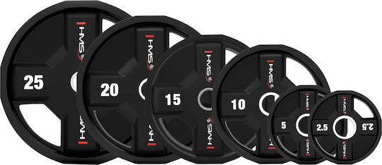 HMS Olympic Type Metal Strength Training Plate 1 x 20kg Φ50mm