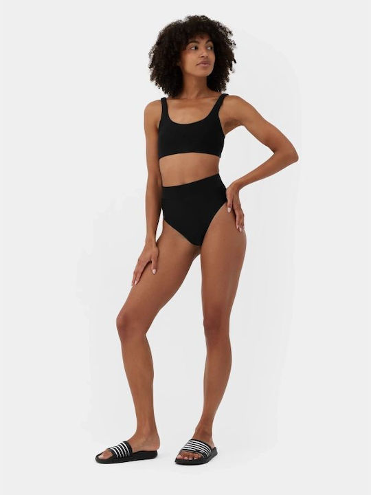 Bikini Slip Ψηλόμεσο Μαύρο