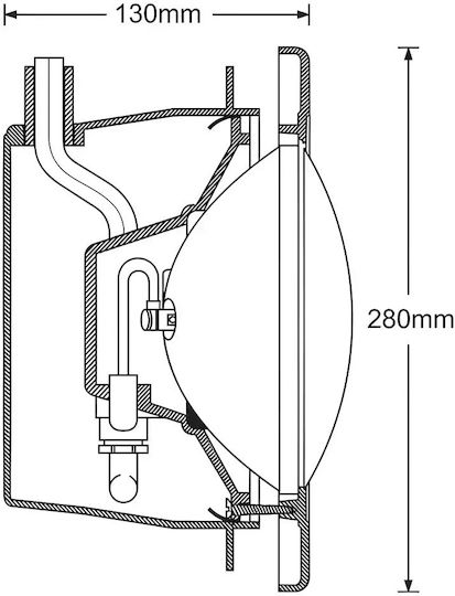 Submersible Recessed Pool Light with Cool White Light 4170LINER