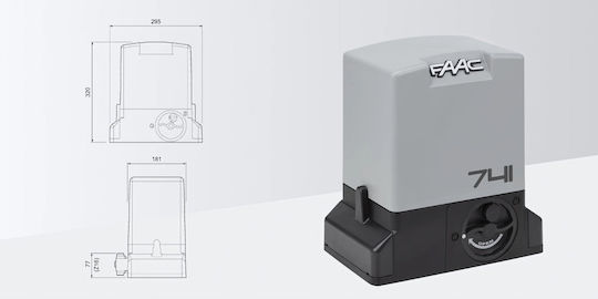 Delta 3 Smart Set Faac 741 Wi-fi+lan+ble Sliding Gates Up To 900kg