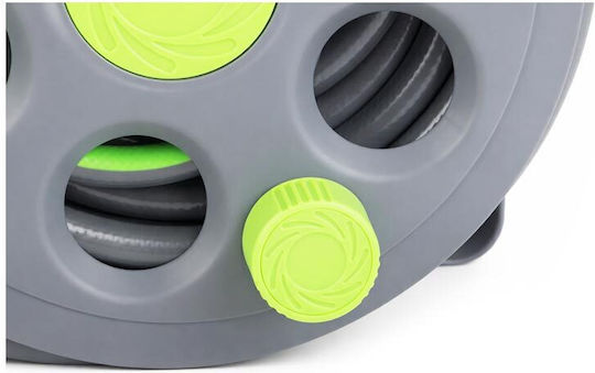 Wall Reel Garden Hose Pipe Set 1/2 15m