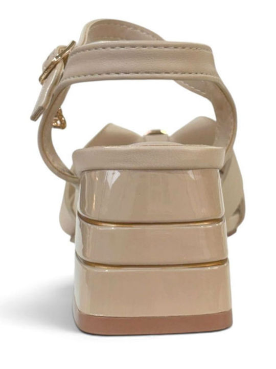 Damen Sandalen Beige