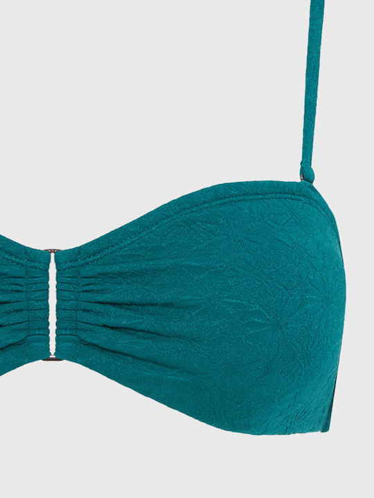Strapless Bikini Top Πράσινο