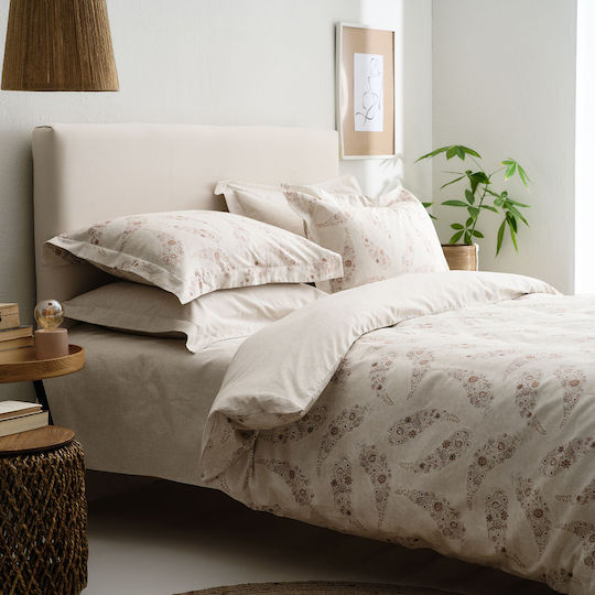 Vesta Home Super King Quilt 220x230cm Karen-2 Sand Beige 11.5 Togs