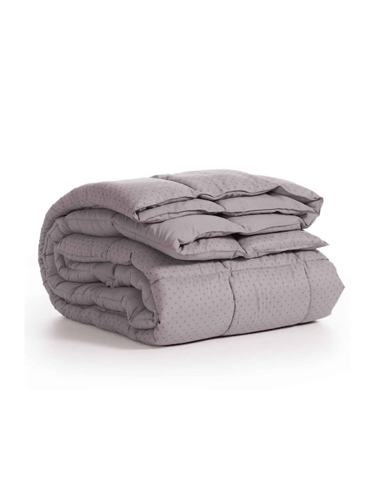 Nef-Nef Homeware Duvet Queen with Hollowfiber Filling 240x220cm Colorfull Gray 330 GSMGsm