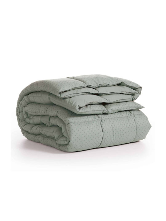 Nef-Nef Homeware Duvet Single with Hollowfiber Filling 160x220cm Colorfull Green 330 GSMGsm