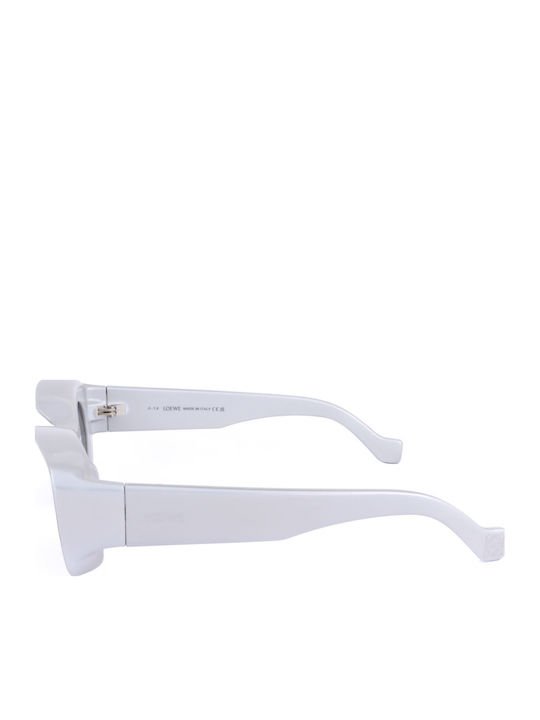 Loewe Women's Sunglasses with White Frame and Gray Lens