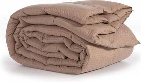 Nef-Nef Homeware Duvet Single with Microfiber Filling 160x220cm Colorfull Taupe 330 GSMGsm