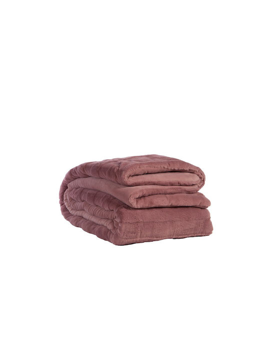 Nef-Nef Homeware Duvet Cover Queen 240x220cm Wane Mauve 740 GSMGsm
