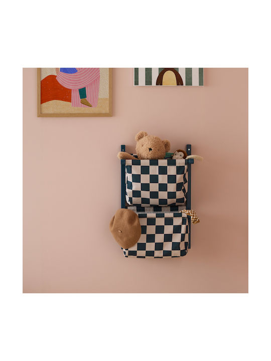 Kids Concept Kids Wall Hanger Multi Hook Wall Mounted Wooden with Shelf 40x19x60cm