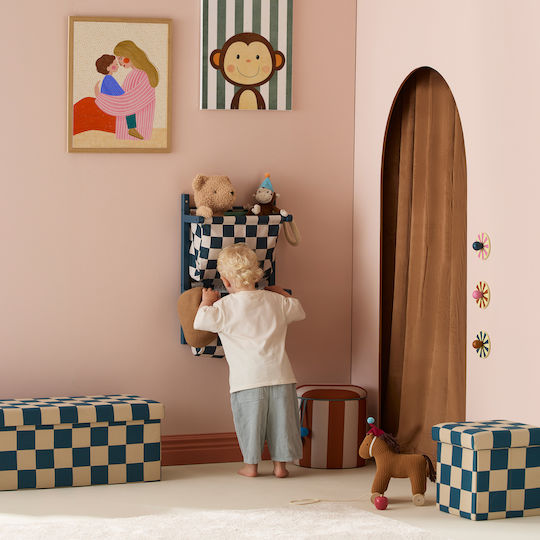 Kids Concept Παιδική Κρεμάστρα Πολλαπλών Θέσεων Βιδωτή Ξύλινη με Ράφι 40x19x60εκ.