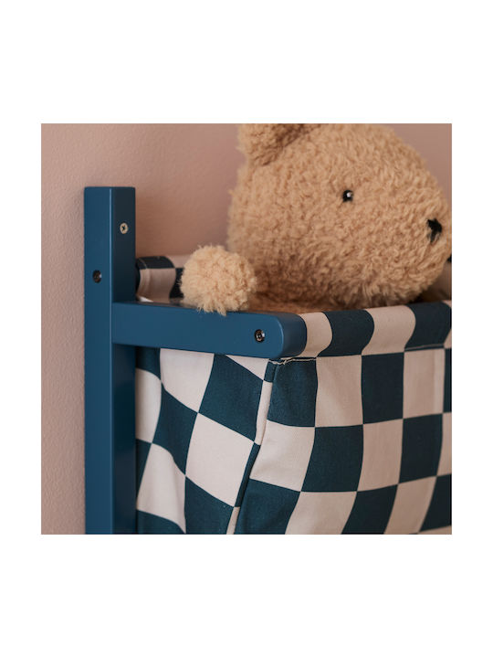 Kids Concept Kids Wall Hanger Multi Hook Wall Mounted Wooden with Shelf 40x19x60cm
