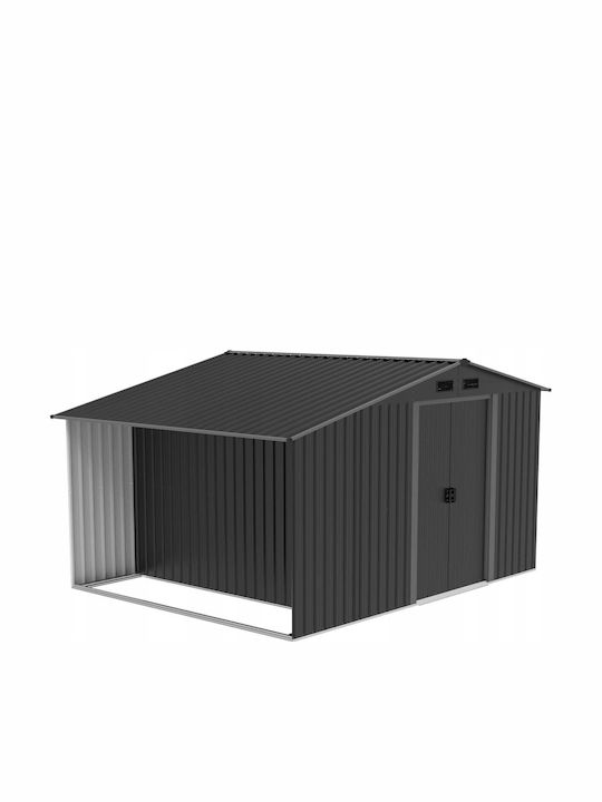 Depozit Metalic De Grădină Galvanizat L3.08xLățime2.45xÎnălțime2.02m