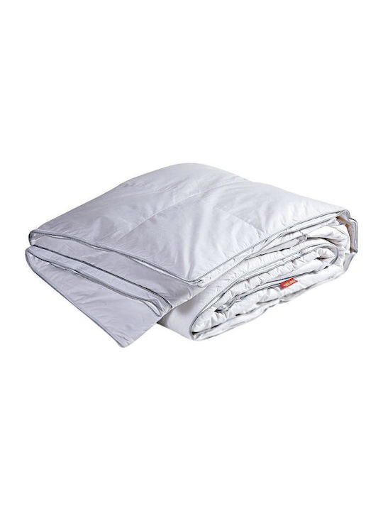 Nef-Nef Homeware Πάπλωμα Μονό Πουπουλένιο 160x220εκ. Duck Down 60/40 Λευκό 210 GSM 10 togs