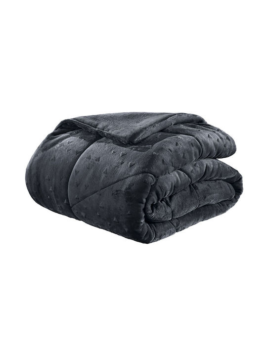Guy Laroche Husă de pătură Single 160x220cm Bolero Carbon 640 g/mp²Gsm