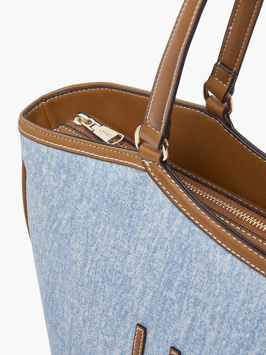 Fabric Women's Shoulder Bag Blue