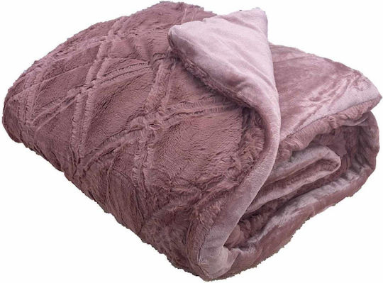 Linea Home Κουβερτοπάπλωμα Διπλό 210x230εκ. Diamond Σάπιο Μήλο