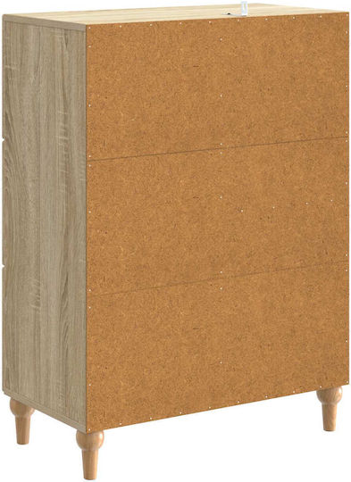 Wooden Sideboard with Drawers Sonoma 66x34.5x90cm