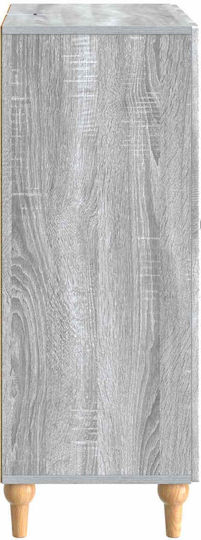Bufet Din Lemn cu Sertare Sonoma Gri 66x34.5x90cm
