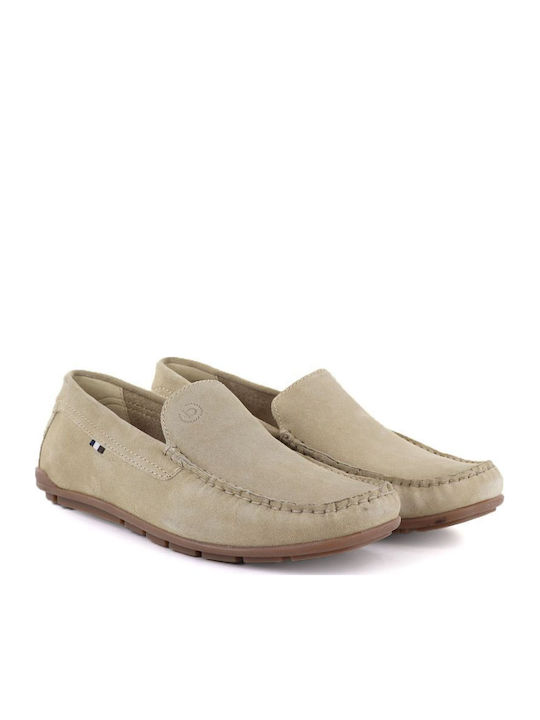 Deri Herren Mokassins in Beige Farbe
