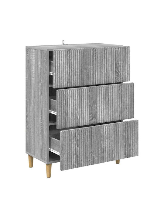 Comodă Dormitor Lemn Gri Sonoma 66x34.5x90cm