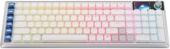 Corsair Vanguard 99 Wireless Gaming Mechanical Keyboard with Corsair OPX Switches and RGB Lighting English US White