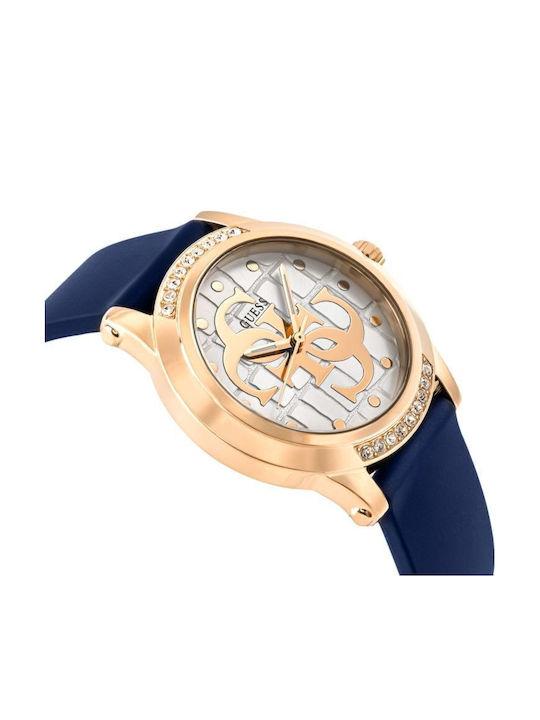Guess Annette Ρολόι Μπαταρίας με Καουτσούκ Λουράκι Guess Annette Ρολόι Μπαταρίας με Καουτσούκ Λουράκι