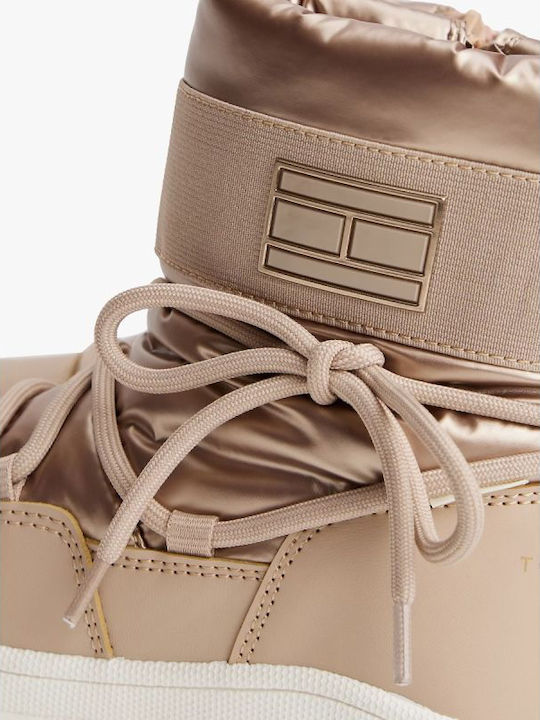 Kinderstiefel Schnee Gold