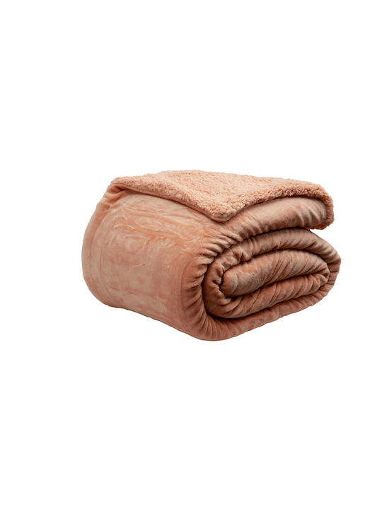 Epavlis Homeware Bettdecke Großes Doppelbett 220x240cm Salmon