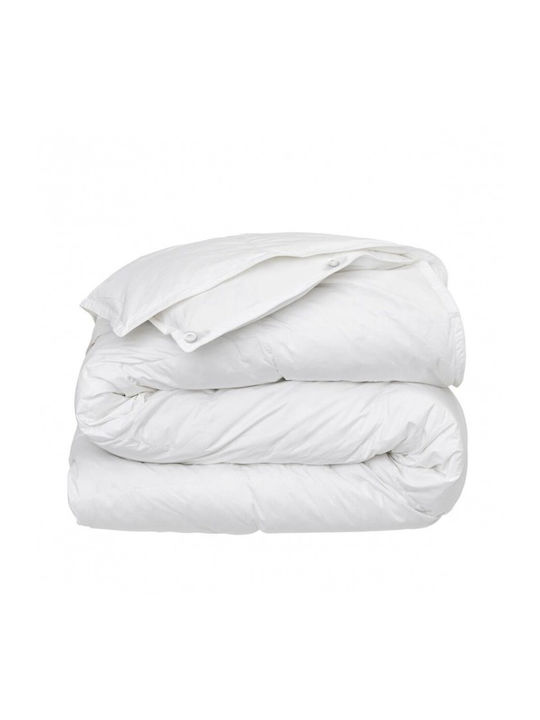 Kotonia Home Husă de pătură cu Umplutură Microfiber Dublu 200x220cm Alb 450 g/mp²Gsm