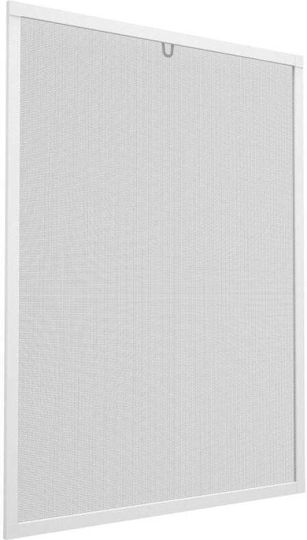 Easy-Life Window Mosquito Net Permanent made of Aluminum White with Frame 150x130cm