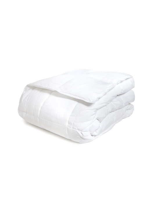 Aigaion Single Quilt with Microfiber Filling 160x240cm White