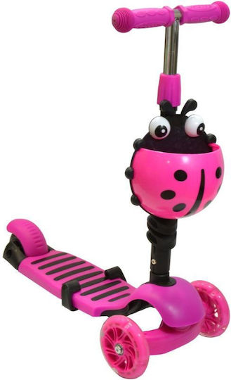 Enero Kids Scooters 3-Wheel with Seat for 3+ Years Pink