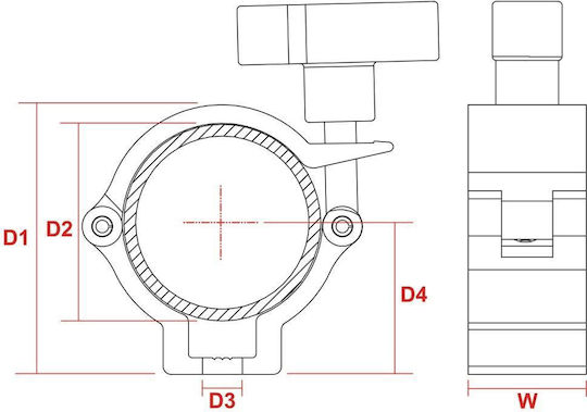 Beamz Bc50-100n Aluminium Γαντζος Αναρτησης