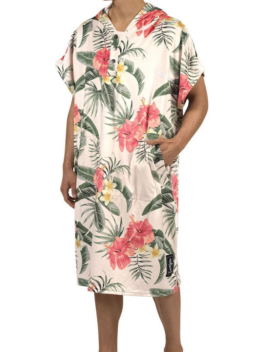 Bee. Unusual. Palm Bliss Strandponcho aus Mikrofaser Mehrfarbig