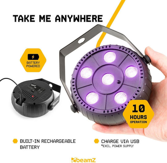 BeamZPro Φωτορυθμικό LED PAR PLP14 PartyPar UV