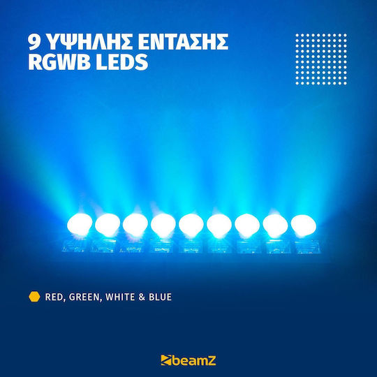 BeamZPro Προβολέας LED DMX LCB99 RGBW / UV