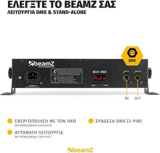 BeamZPro Προβολέας LED DMX LCB99 RGBW / UV