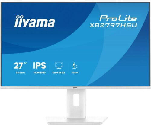 Iiyama XB2797HSU W1 IPS Monitor 27 Inch FHD 1920x1080 White