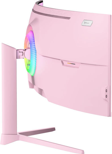 Arozzi AZ-NO-49TUW165-PNK Monitor Ultrawide Curbat 49" 5120x1440 165Hz cu Timp de Răspuns 4ms GTG Roz
