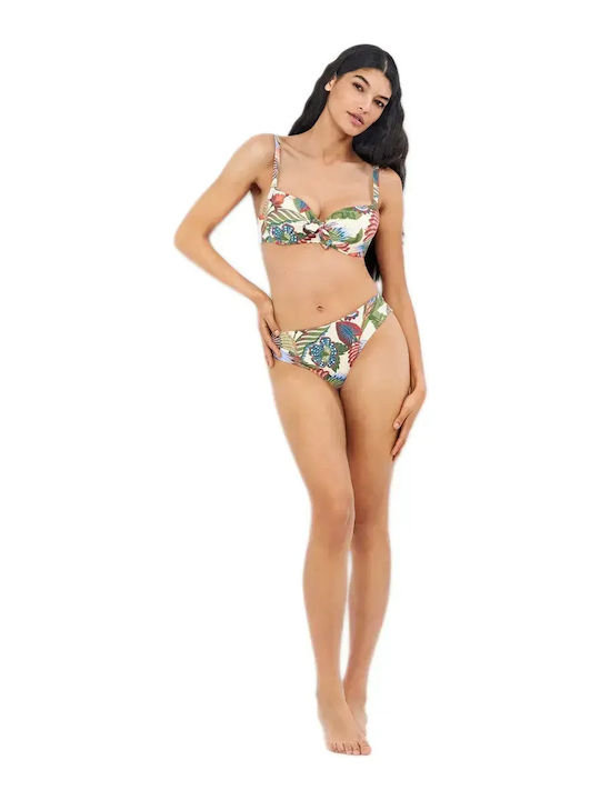 Bikini Σουτιέν με Ενίσχυση Floral Πολύχρωμο