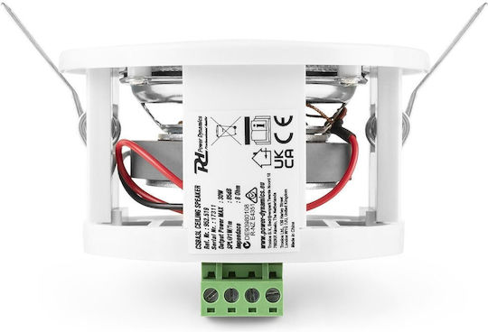 Power Dynamics CSBA3L Παθητικό Ηχείο Οροφής 30W (Τεμάχιο) Λευκό