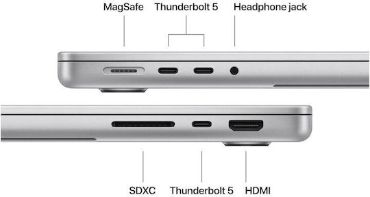 Apple MacBook Pro 14.2" IPS Retina Display 120Hz (M5 Pro-15-Core/48GB/1TB SSD/16-Core GPU) Silver (International English Keyboard)