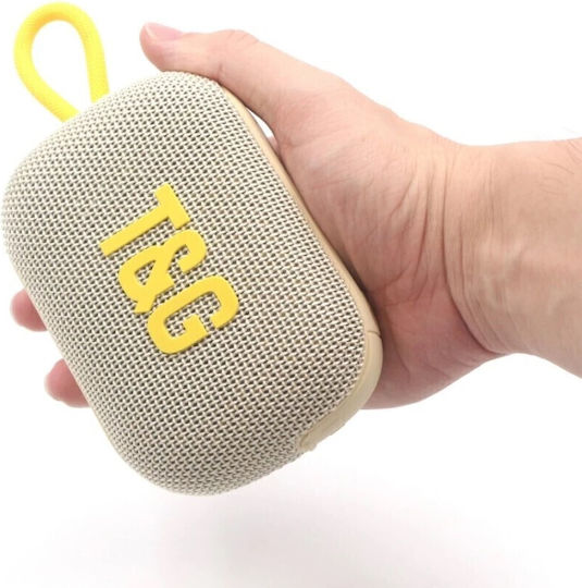 T&G 472 Ηχείο Bluetooth 7W με Ραδιόφωνο και Διάρκεια Μπαταρίας έως 3 ώρες Μπεζ