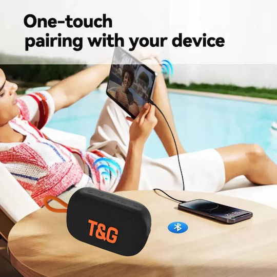 T&G 472 Ηχείο Bluetooth 7W με Ραδιόφωνο και Διάρκεια Μπαταρίας έως 3 ώρες Μπεζ