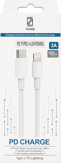 YOURZ USB-C to Lightning Cable 1m (57243)